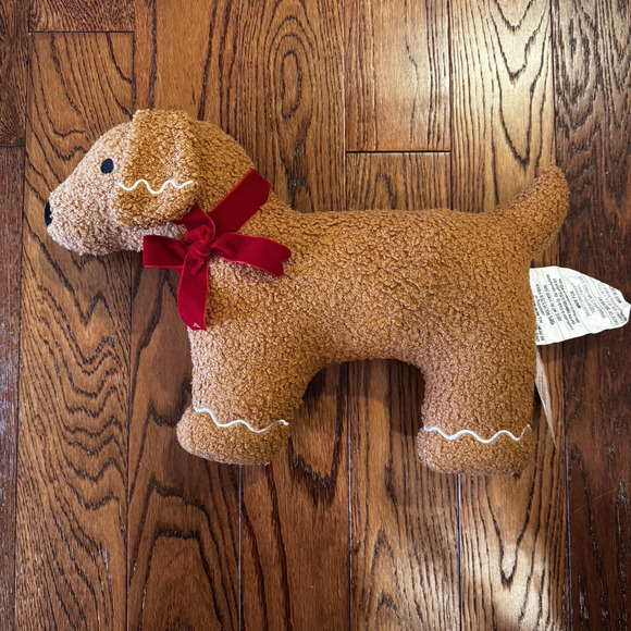 NEW Target Bullseye Gingerbread Dog Pillow Christmas Cottage Core Holiday 2025 - Picture 1 of 16